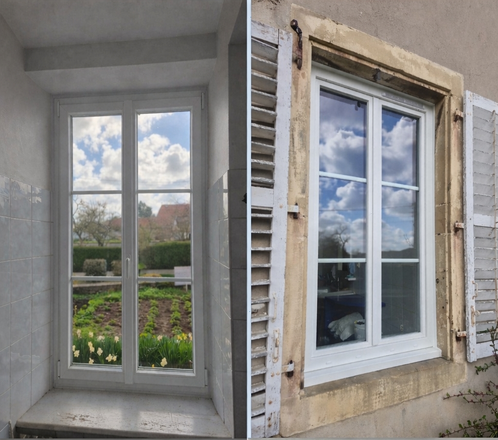Fenêtre PVC posée sur mesure près de Nancy par Oxygen Ouvertures 54